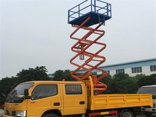 江鈴多功能高空作業車 垂直升降式專業制造商直銷，隨車吊功能一體化解決方案